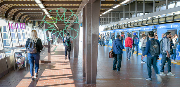 Kennedy station art installation for Nuit Blanche