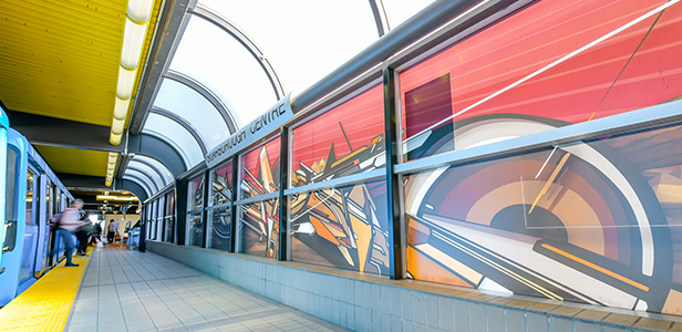STC station art installation for Nuit Blanche.