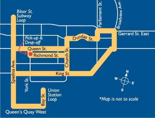 Map of suggested route Map of suggested route