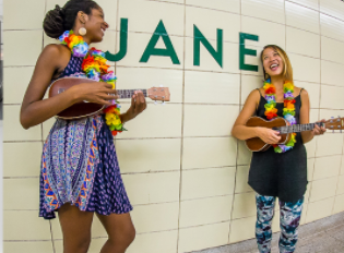 Image of two subway musicians