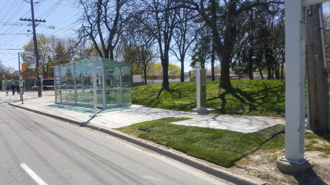 Wheel Trans TTC Access Hub next to a street   