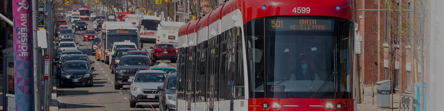 Streetcar on city street